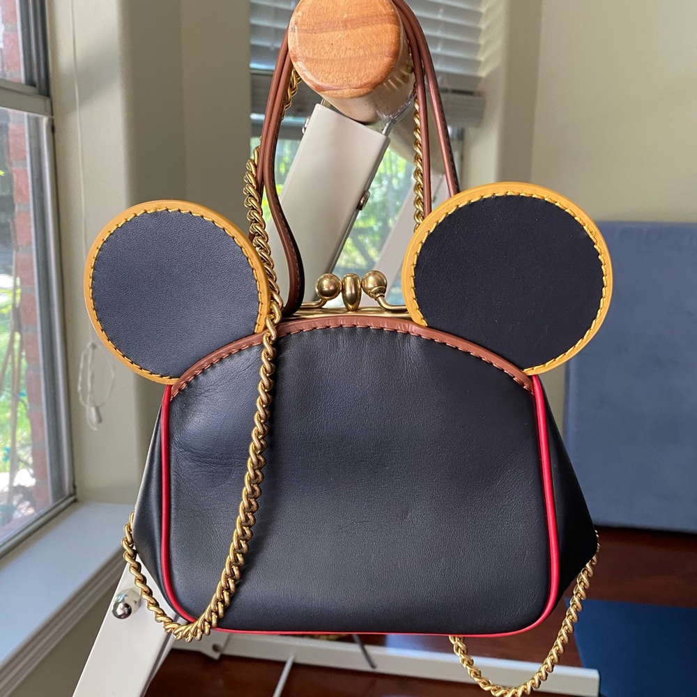 Coach x Disney Mickey Mouse Keith Haring Kisslock Bag Mickey Ears